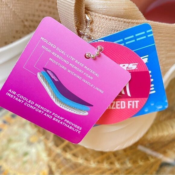 SKECHERS STRETCH FIT AIR COOLED MEMORY FOAM SNEAKERS 9 TAUPE - Picture 12 of 16